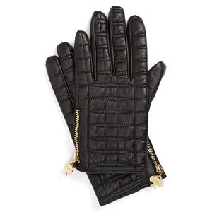 Kate Spade Black Leather Gloves